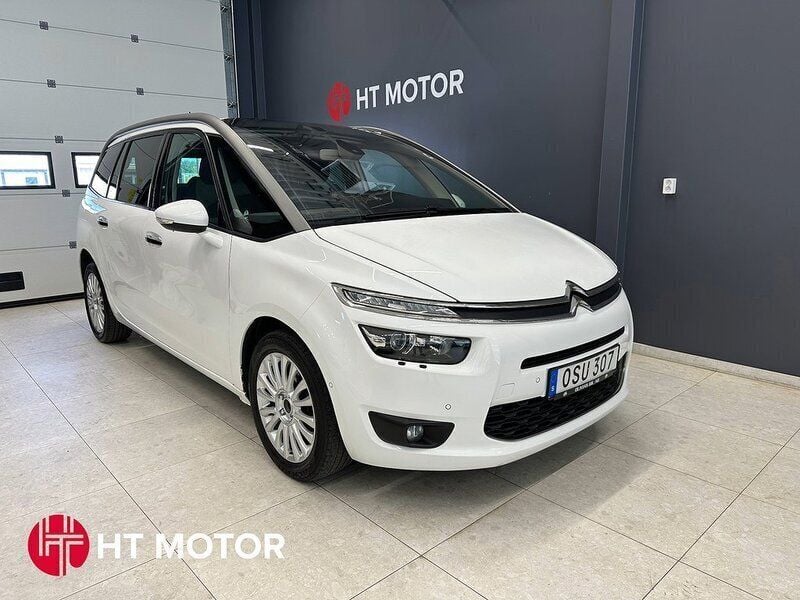 Vit Begagnad 2015 Citroën Grand C4 Picasso Minibuss | 119 900 kr (Marknadspris) - Bild 1/4