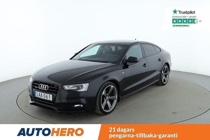 Svart Begagnad 2015 Audi A5 Sportback Halvkombi | 202 000 kr (Lite dyr) - Bild 1/4