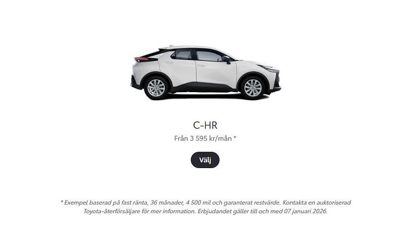 Ny Toyota C-HR 2025 Grå SUV