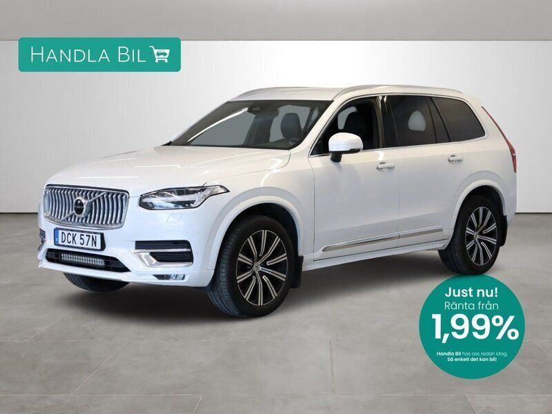 Vit Begagnad 2022 Volvo XC90 Inscription SUV | 589 900 kr (Marknadspris) - Bild 1/4