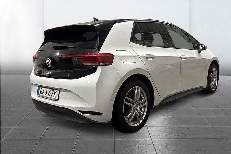 Begagnad VW ID.3 Comfortline 150 kW (204 HK) 2023 Vit Halvkombi