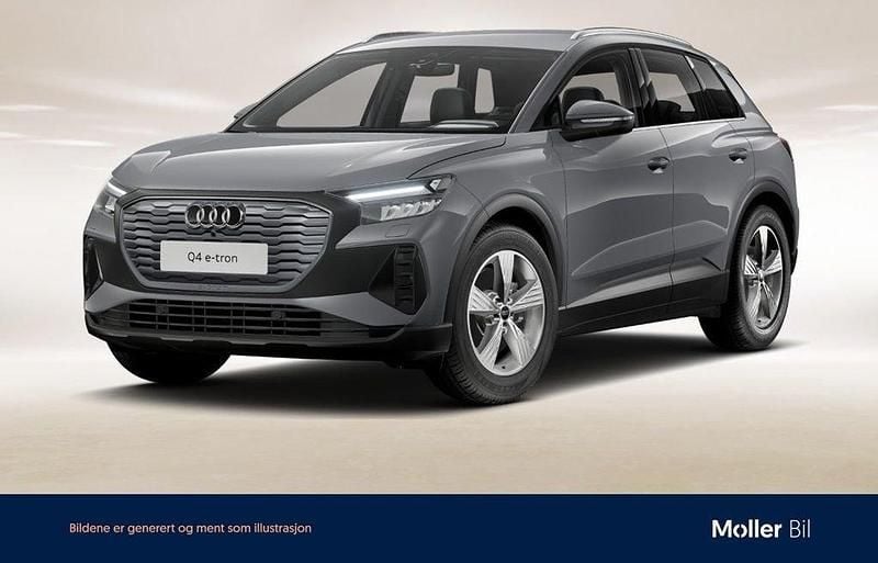 Grå (kiselgrå) Begagnad 2022 Audi Q4 e-tron Proline SUV | 349 900 kr (Marknadspris) - Bild 1/4