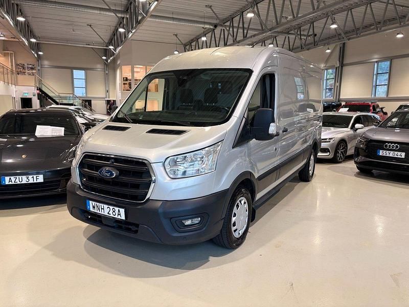 Grå Begagnad 2020 Ford Transit Van | 269 500 kr (Marknadspris) - Bild 1/4