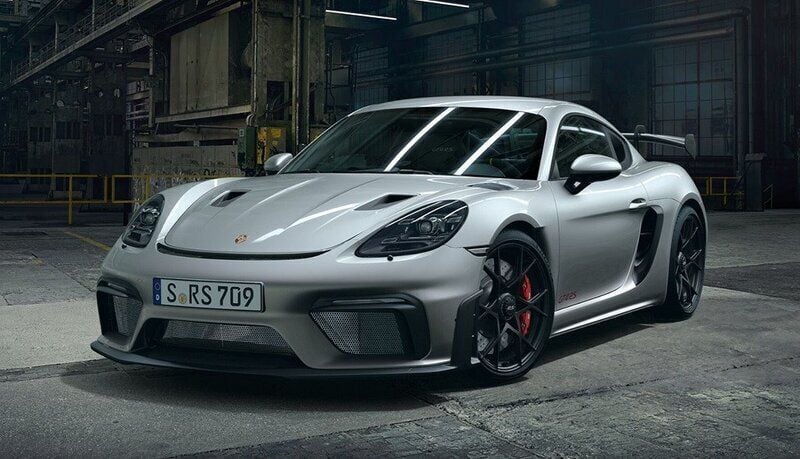 Silver Ny 2025 Porsche 718 Cayman GT4 Sportkupé | 1 826 400 kr - Bild 1/4