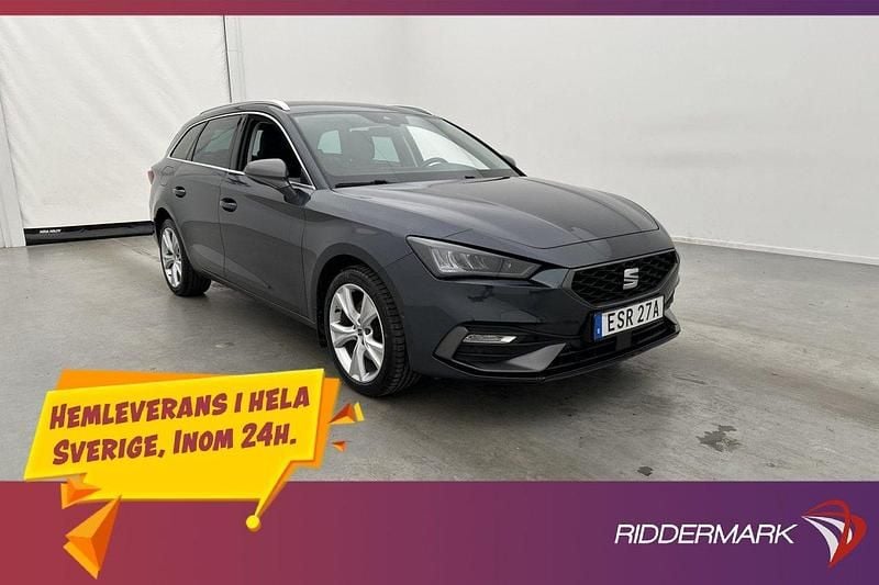 Grå Begagnad 2021 Seat Leon FR Sport Kombi | 209 900 kr (Marknadspris) - Bild 1/4