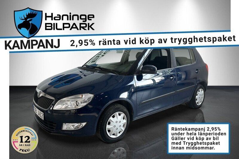 Blå Begagnad 2011 Skoda Fabia Ambiente Halvkombi | 39 900 kr (Lite dyr) - Bild 1/2