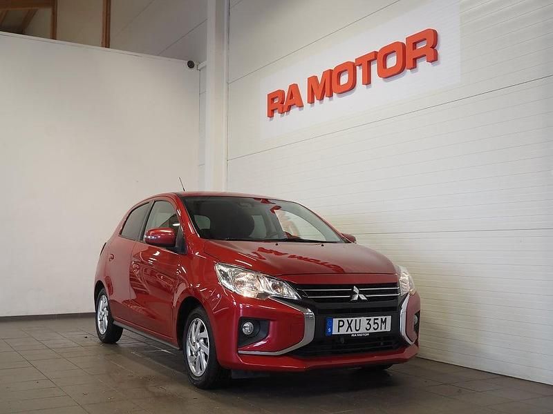 Röd Begagnad 2020 Mitsubishi Space Star Halvkombi | 119 900 kr (Lite dyr) - Bild 1/3