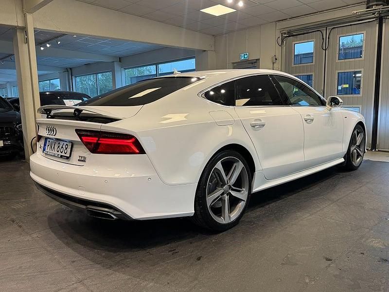 Begagnad Audi A7 Sportback S-Line 252 HK (185 kW) 2017 Vit Halvkombi
