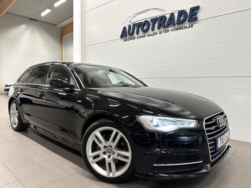 Svart Begagnad 2016 Audi A6 S-Line Kombi | 169 900 kr (Marknadspris) - Bild 1/4