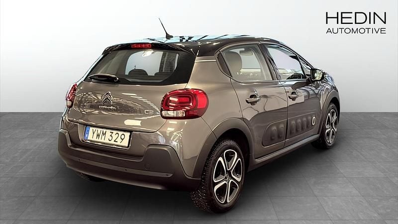 Begagnad Citroën C3 PureTech 83 HK (61 kW) 2018 Grå Halvkombi