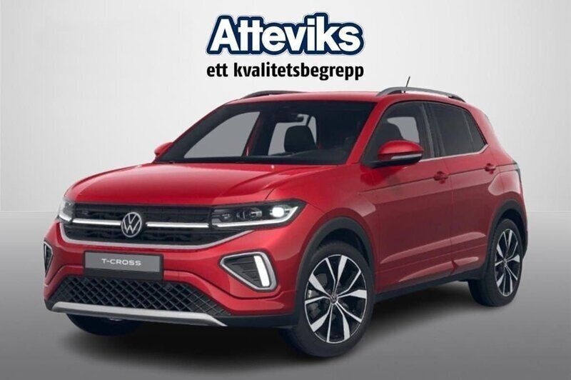 Röd Ny 2025 VW T-Cross R-line SUV | 367 200 kr (Lite dyr) - Bild 1/1