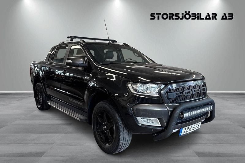 Svart Begagnad 2018 Ford Ranger Wildtrack Pickup | 299 000 kr (Marknadspris) - Bild 1/4