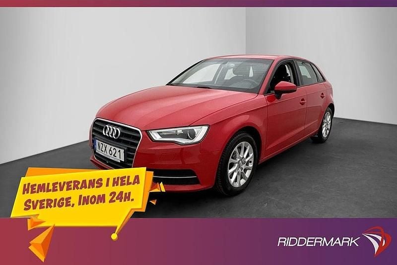 Begagnad Audi A3 Sportback Comfort 122 HK (89 kW) 2013 Röd Halvkombi