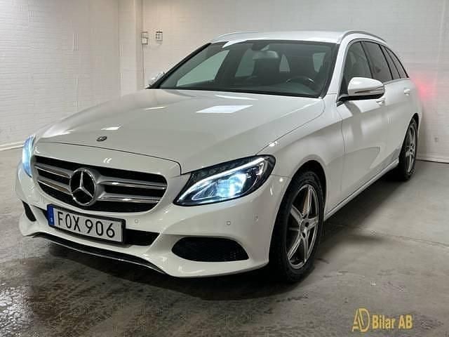 Begagnad Mercedes C220 Avantgarde 170 HK (125 kW) 2015 Vit Kombi