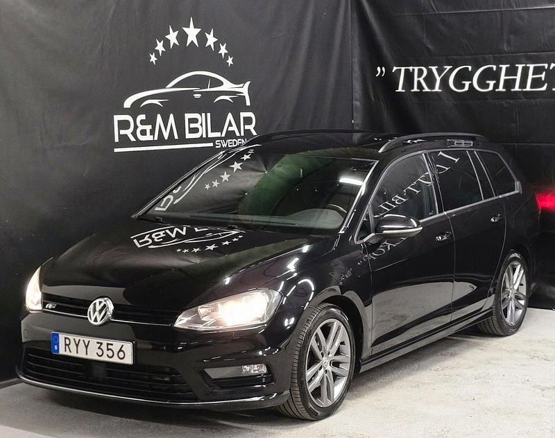 Svart Begagnad 2014 VW Golf VII R-line Kombi | 114 800 kr (Lite dyr) - Bild 1/4