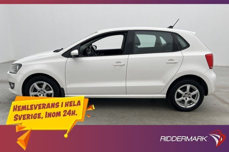 Vit Begagnad 2013 VW Polo Halvkombi | 79 800 kr (Marknadspris) - Bild 1/3