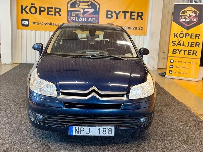 Mörkblå Begagnad 2008 Citroën C4 Halvkombi | 27 900 kr (Dyr) - Bild 1/4