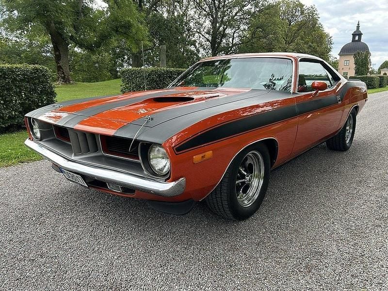 Orange Begagnad 1972 Plymouth Barracuda | 550 000 kr - Bild 1/4