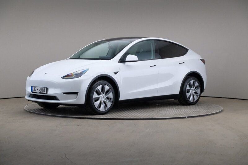 Vit Begagnad 2022 Tesla Model Y Long Range SUV | 375 000 kr - Bild 1/4