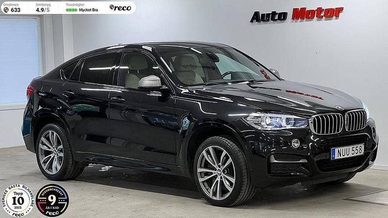 Svart Begagnad 2016 BMW X6 M50 M Sport SUV | 379 900 kr (Marknadspris) - Bild 1/3