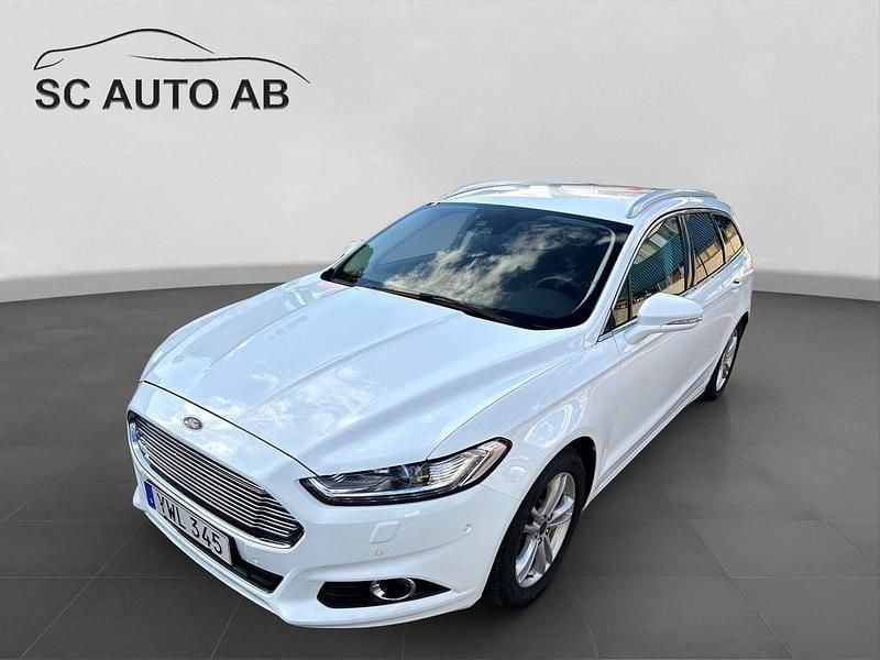 Vit Begagnad 2017 Ford Mondeo Business Edition Kombi | 124 900 kr (Marknadspris) - Bild 1/4