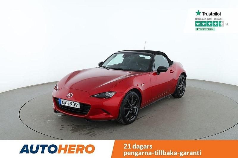 Röd Begagnad 2016 Mazda MX5 Cab | 239 000 kr (Marknadspris) - Bild 1/4