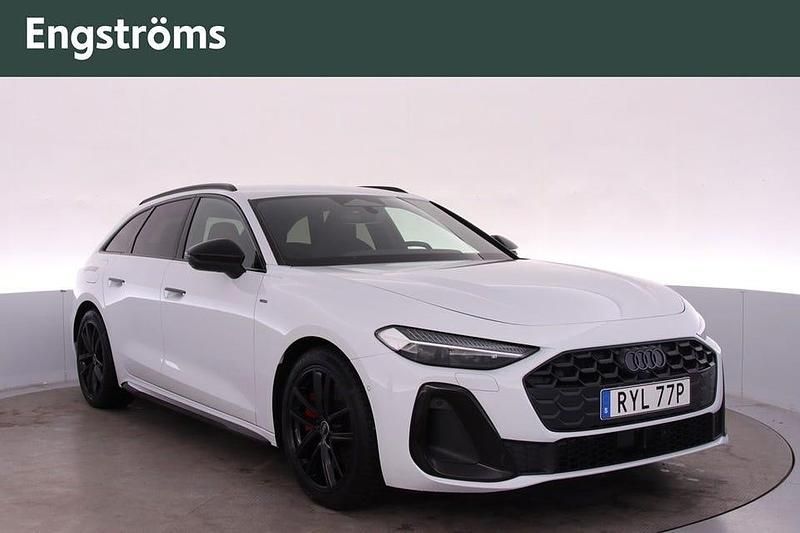 Glaciärvit metallic Begagnad 2025 Audi A5 S-Line Kombi | 659 000 kr - Bild 1/4