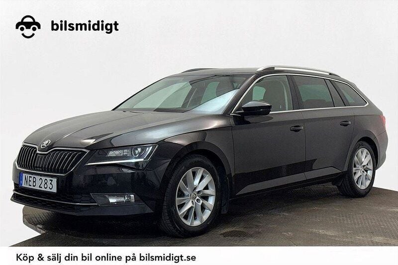 Svart Begagnad 2016 Skoda Superb Style Kombi | 109 900 kr (Dyr) - Bild 1/3
