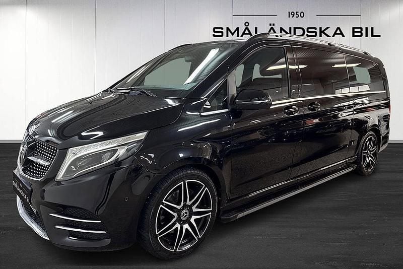 Svart Begagnad 2018 Mercedes V250 Avantgarde Minibuss | 549 000 kr (Dyr) - Bild 1/4