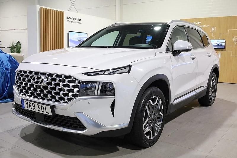 Vit Begagnad 2020 Hyundai Santa Fe Advanced SUV | 329 800 kr (Bra pris) - Bild 1/3