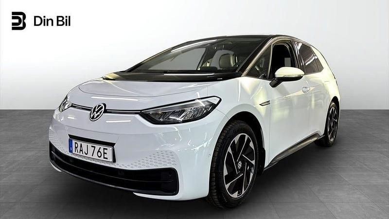 Vit Begagnad 2023 VW ID.3 Pro Halvkombi | 289 900 kr (Bra pris) - Bild 1/4