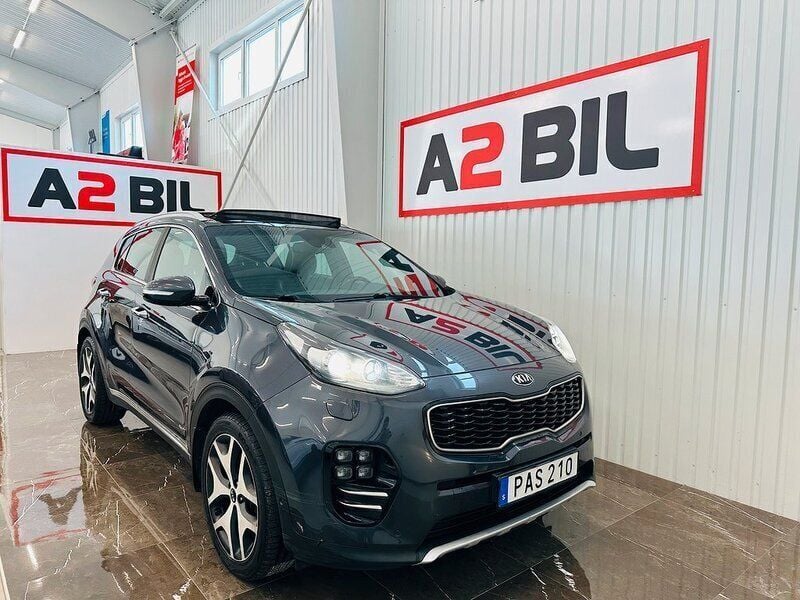 Grå Begagnad 2016 Kia Sportage GT-Line SUV | 154 900 kr (Marknadspris) - Bild 1/4