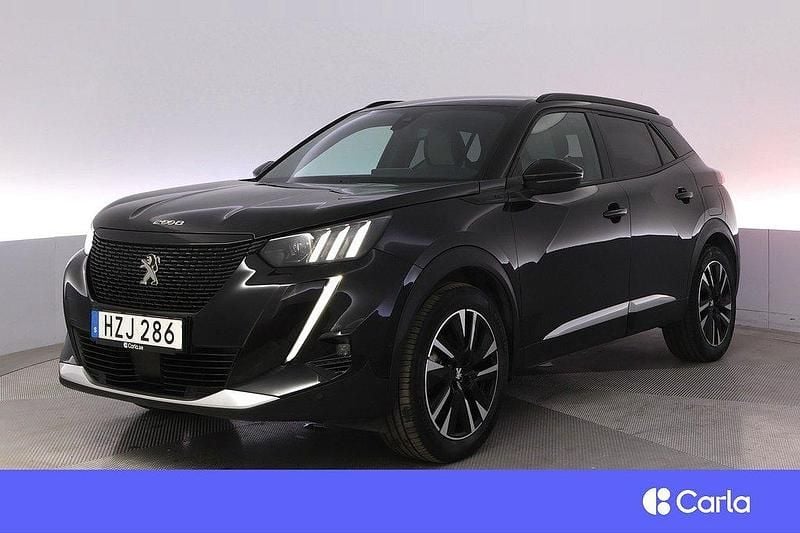 Svart Begagnad 2021 Peugeot e-2008 GT SUV | 205 900 kr (Marknadspris) - Bild 1/4