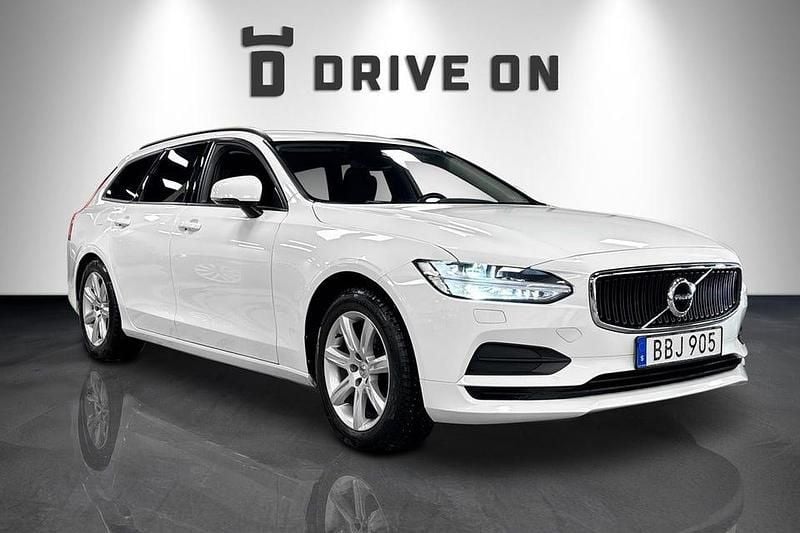 Begagnad Volvo V90 Kinetic 190 HK (139 kW) 2018 Vit Kombi