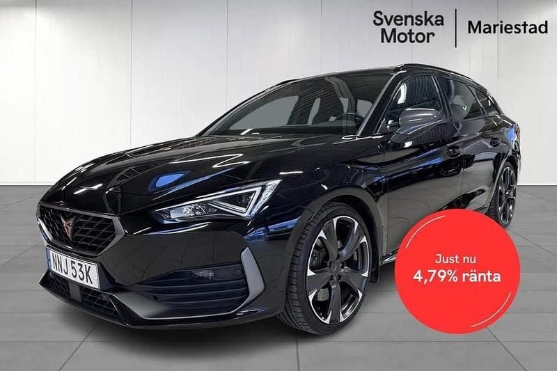Svart Begagnad 2022 Cupra Leon Kombi | 274 500 kr (Marknadspris) - Bild 1/3