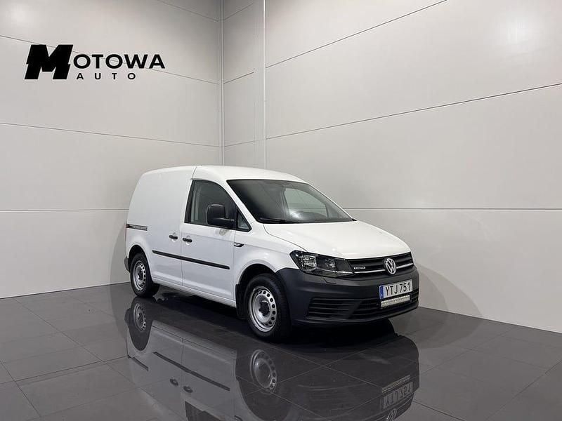 Vit Begagnad 2019 VW Caddy Minibuss | 99 900 kr (Bra pris) - Bild 1/4
