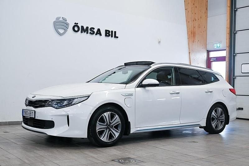Vit Begagnad 2018 Kia Optima Advance Kombi | 162 800 kr (Bra pris) - Bild 1/4
