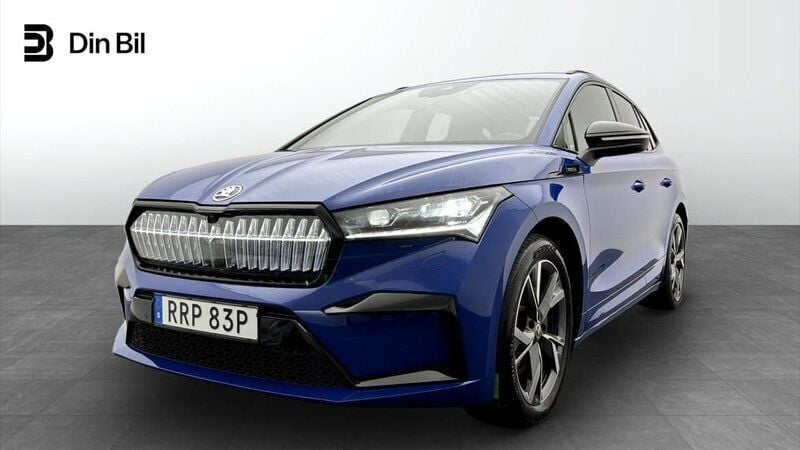 Blå Begagnad 2023 Skoda Enyaq iV SportLine SUV | 464 500 kr (Superpris) - Bild 1/4