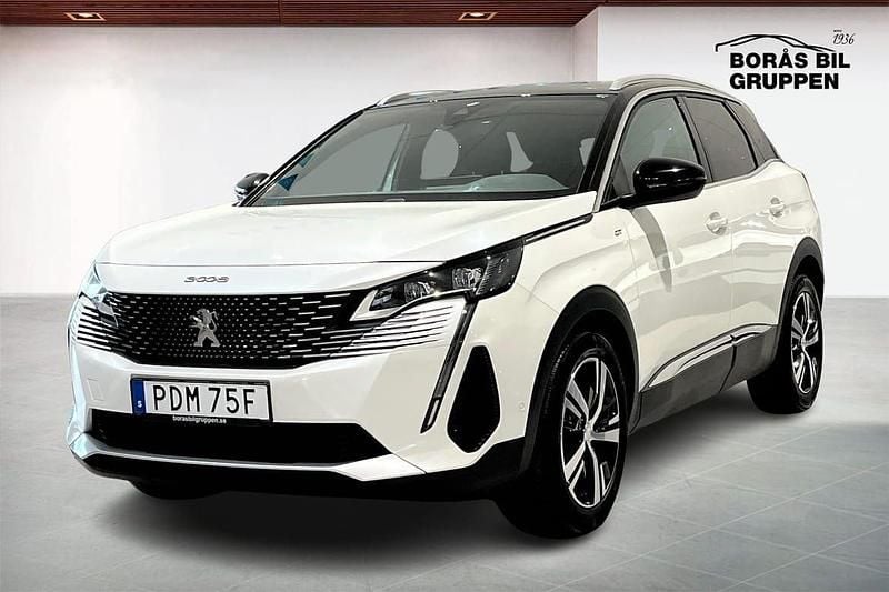 Vit Begagnad 2022 Peugeot 3008 GT SUV | 235 000 kr (Bra pris) - Bild 1/4