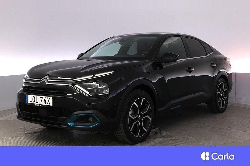 Svart Begagnad 2022 Citroën e-C4 Exclusive Sedan | 249 900 kr (Marknadspris) - Bild 1/4