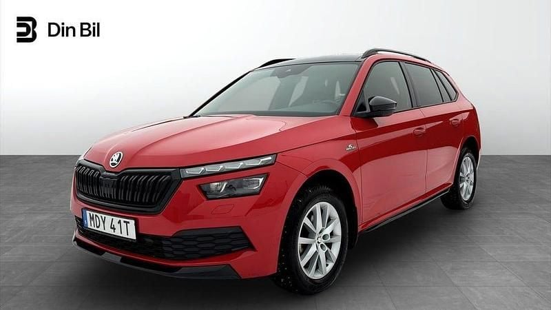 Corrida red Begagnad 2021 Skoda Kamiq Monte Carlo SUV | 189 900 kr (Marknadspris) - Bild 1/4