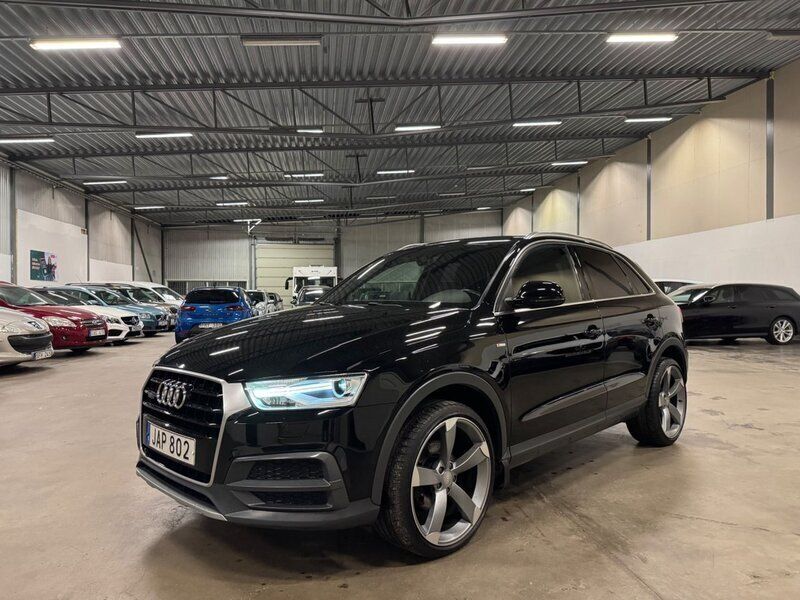 Svart Begagnad 2015 Audi Q3 S-Line SUV | 199 900 kr (Lite dyr) - Bild 1/4