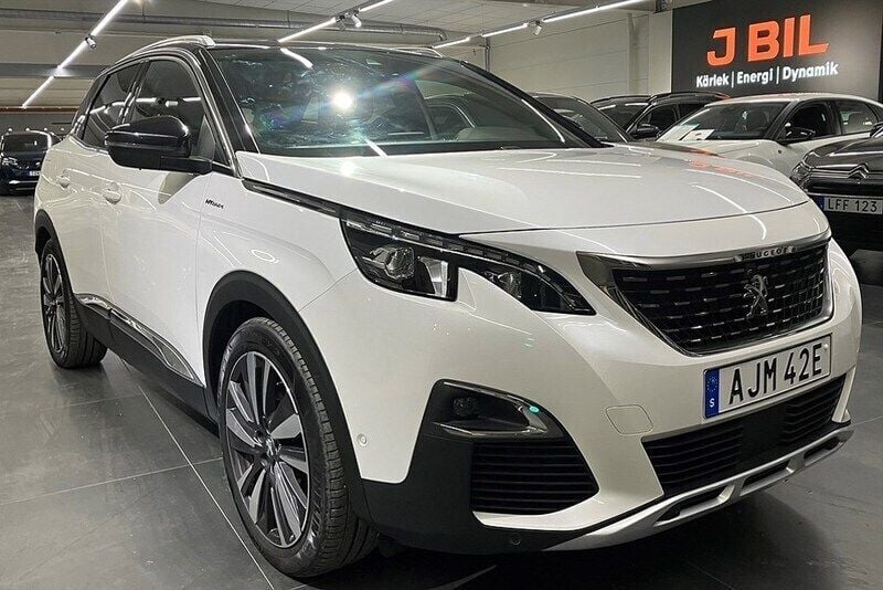 Vit nacre Begagnad 2020 Peugeot 3008 GTi SUV | 299 900 kr (Marknadspris) - Bild 1/4