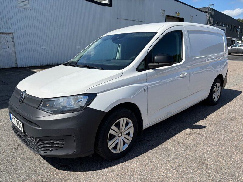 Vit Begagnad 2021 VW Caddy Maxi Minibuss | 136 000 kr (Superpris) - Bild 1/4