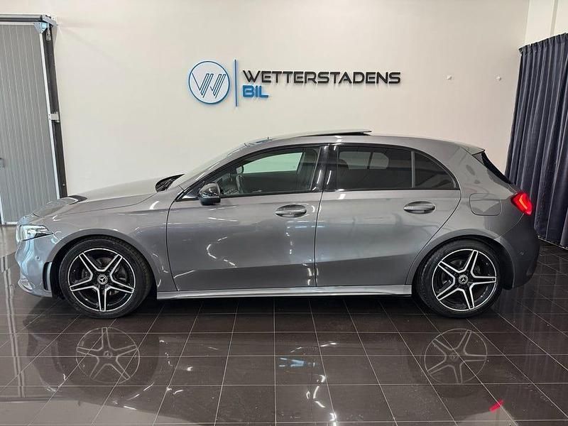 Begagnad Mercedes A180 AMG 136 HK (100 kW) 2019 Mörkgrå (mountain gray  metallic) Halvkombi
