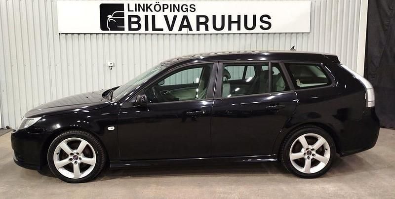 Svart Begagnad 2008 Saab 9-3 Vector Kombi | 84 900 kr (Dyr) - Bild 1/4