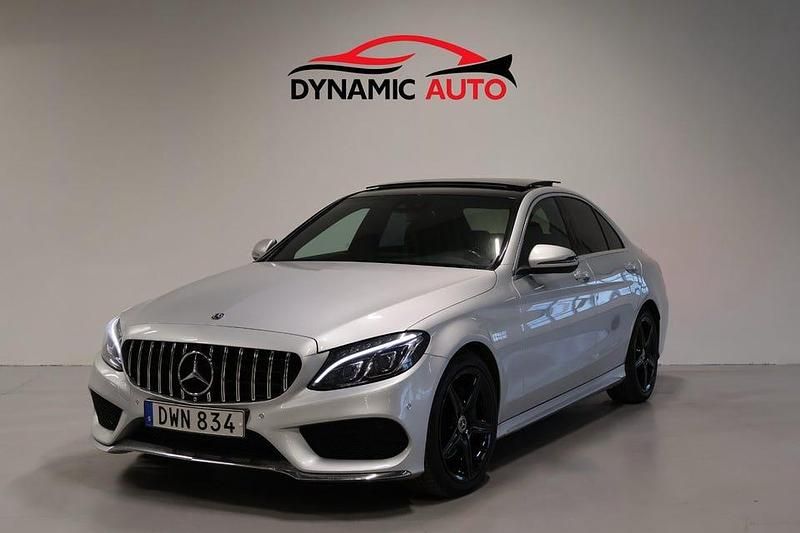 Begagnad Mercedes C220 AMG 170 HK (125 kW) 2018 Silver Sedan