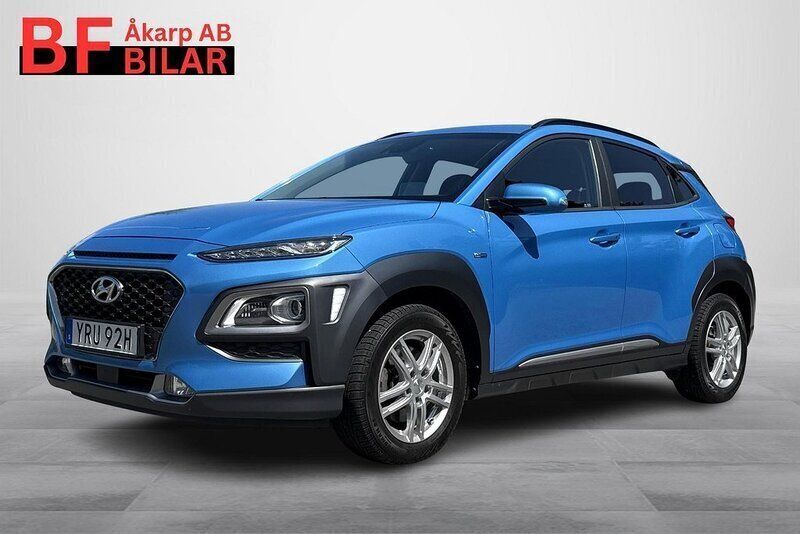Blå Begagnad 2019 Hyundai Kona Premium SUV | 189 500 kr (Marknadspris) - Bild 1/4