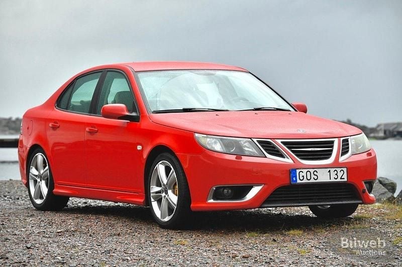 Röd Begagnad 2008 Saab 9-3 Aero Sedan | 80 000 kr (Marknadspris) - Bild 1/4