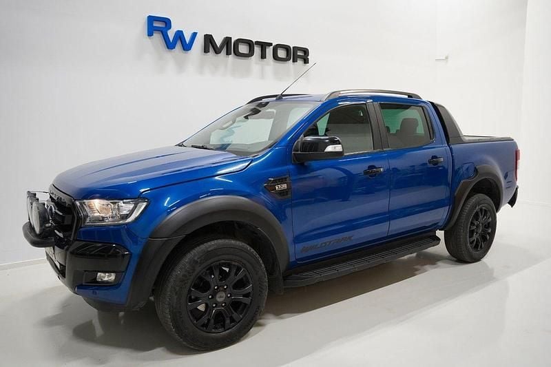 Blå Begagnad 2019 Ford Ranger Wildtrack Pickup | 289 800 kr (Bra pris) - Bild 1/4
